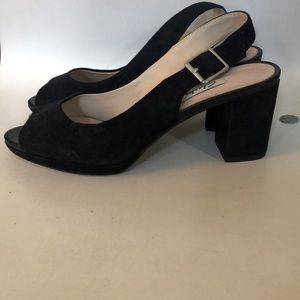 Clarks open toe block heel sandal